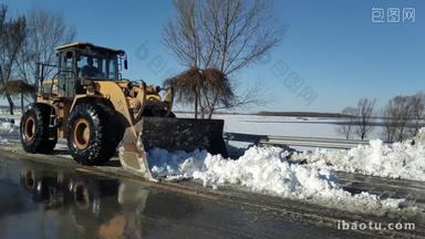 4K冬季公路除雪